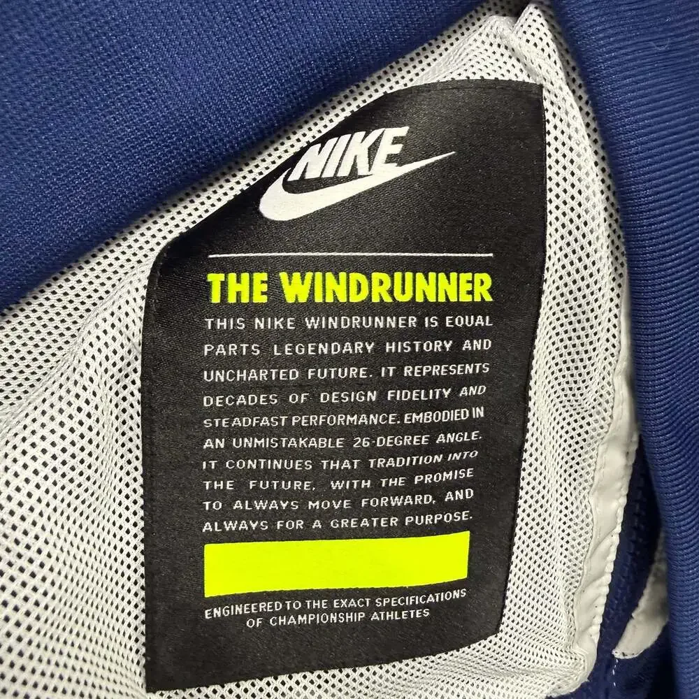 Nike Windrunner Woven Linen Jacket Blue White Size L HJ2040-100